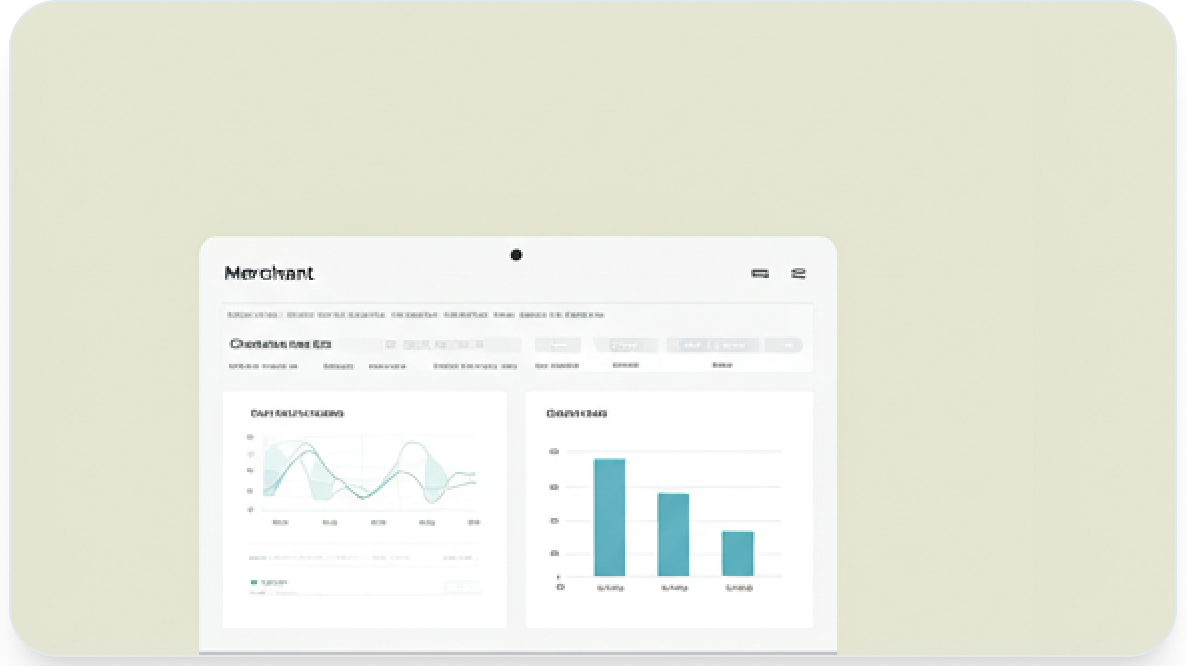 Merchant dashboard showing offer analytics and publishing tools